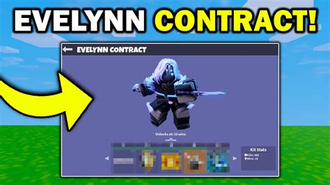 Evelynn Kit Contract Rewards Roblox Bedwars Youtube