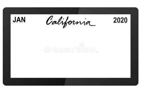 Printable Temporary License Plate California