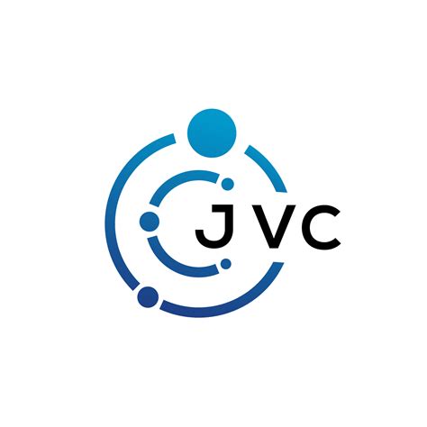 JVC letter technology logo design on white background. JVC creative ...