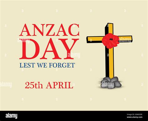 Anzac Day Australia Background Stock Vector Image And Art Alamy