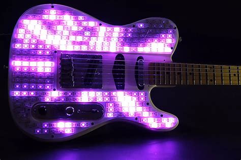 A Brilliantly Integrated Led Fender Telecaster Guitar Faceplate That