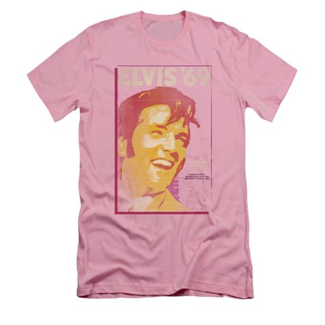 Elvis Presley Shirt Slim Fit Trouble With Girls Pink T Shirt Elvis