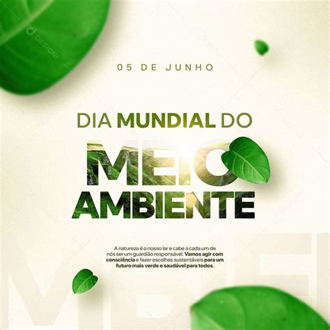 Social Media Dia Mundial Do Meio Ambiente Futuro Mais Verde Psd