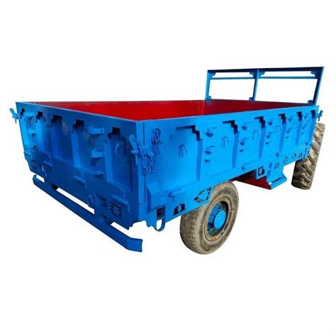 Mild Steel 2 Wheel Hydraulic Tractor Trolley For Agriculture At Rs