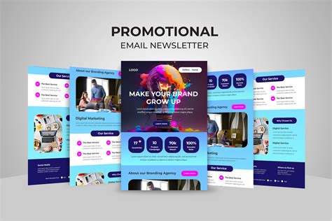 Make Your Brand Grow Up Email Newsletter Graphic by uicreativenet