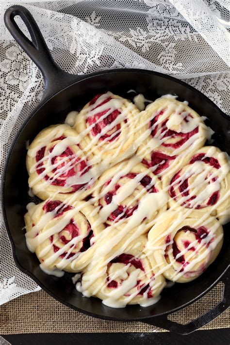 Raspberry Cream Cheese Sweet Rolls Chocolate With Grace