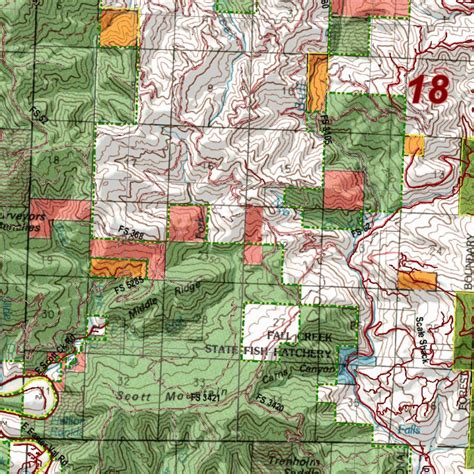 Oregon Hunting Unit 18 Alsea Land Ownership Map By Huntdata Llc