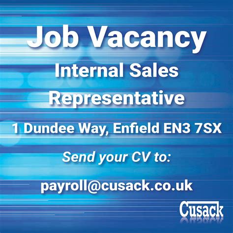 P F Cusack On Linkedin Internal Sales Assistant Location Cusack Enfield Head Office P F