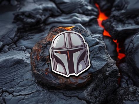 Mandalorian Stickers Mandalorian Star Wars Waterproof Premium Stickers