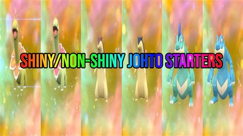 Shiny Non Shiny Johto Starters In Pok Mon Scarlet And Violet Youtube