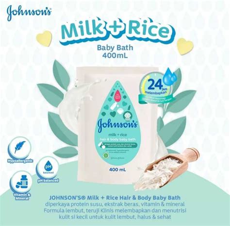 Jual Johnson S Baby Milk Rice Baby Bath Refill Ml Di Seller Kid S