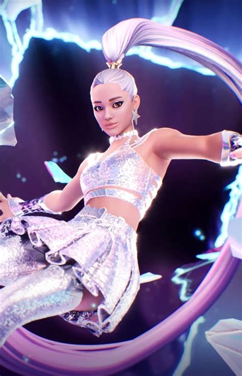 Ariana Grande S Official Fortnite Video Game Rift Tour Skin Revealed