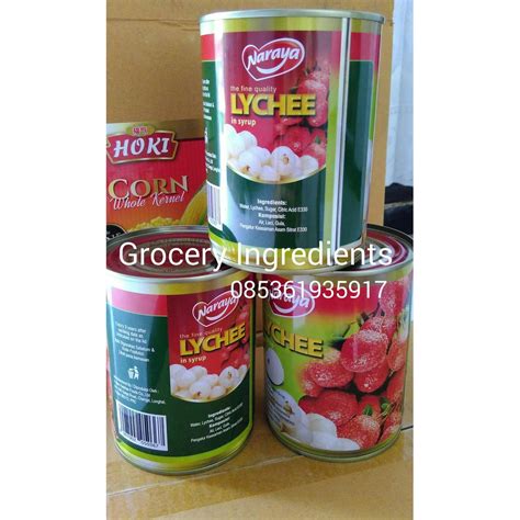 Jual New Naraya Lychee In Can Gram Dus Gojek Fast Respon Leci