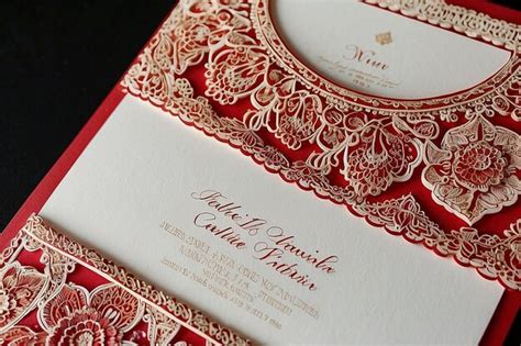 Premium Photo Elegant Red Fassi Henna Wedding Invitation Moroccan Charm