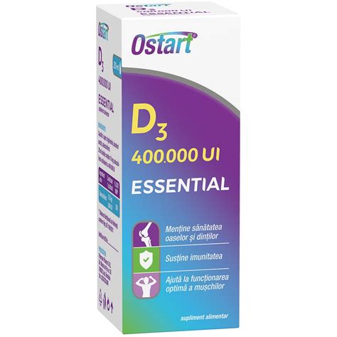 Ostart Essential D Picaturi Ui Ml Fiterman P Bebe Tei