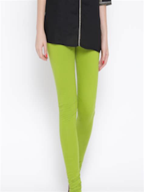 Buy W Lime Green Churidar Leggings Leggings For Women 1537635 Myntra