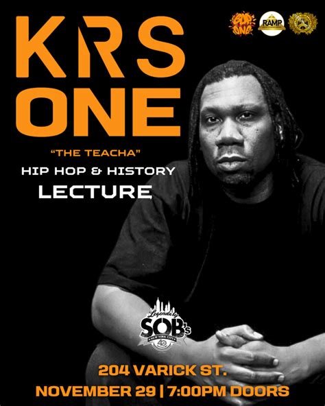 Two Nights Of Hip Hop Legend Krs One At S O B S Sways Universe