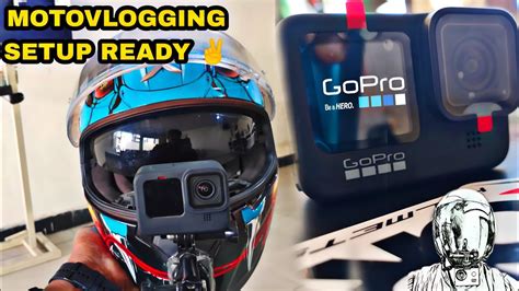 How To Mount Gopro On Axor Helmet Gopromount Motovloggingsetup