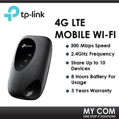 TP Link M7200 4G LTE 150Mbps Portable Broadband Mobile WiFi Modem