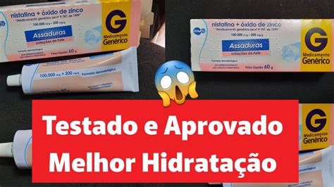 Pomada Nistatina Óxido De Zinco pode usar no Rosto Melhor hidratação