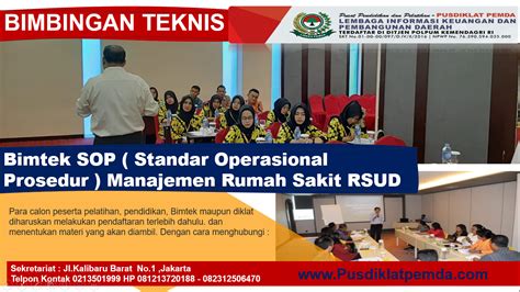 Bimtek Sop Standar Operasional Prosedur Rumah Sakit Rsud