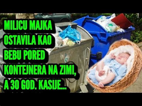 Milicu Je Kao Bebu Majka Ostavila Na Zimi Pored Kontejnera Kada Je