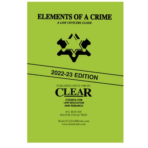 Elements Of A Crime Clear Books