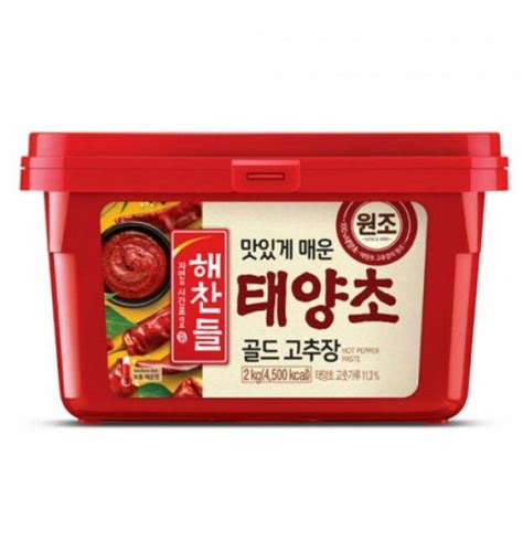 해찬들 맛있게매운 태양초 골드고추장 보통매운맛 2kg 티몬