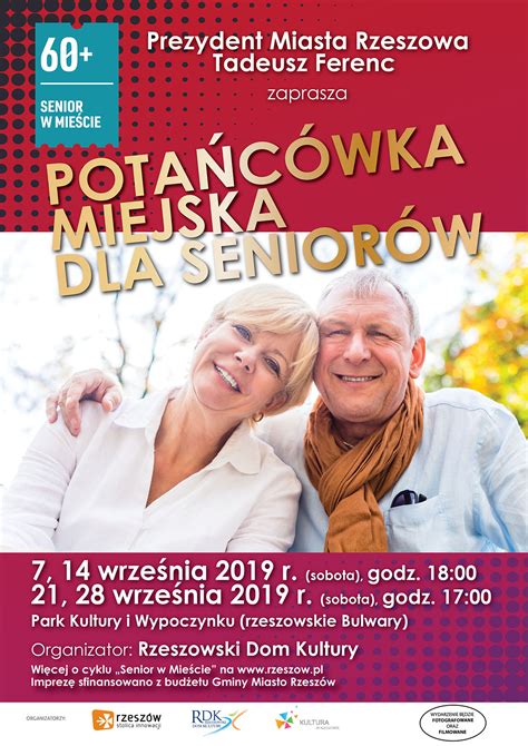 7 14 21 28 WRZEŚNIA 2019 POTAŃCÓWKA MIEJSKA DLA SENIORÓW