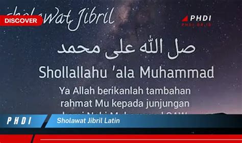 Intip Rahasia Sholawat Jibril Latin Yang Jarang Diketahui