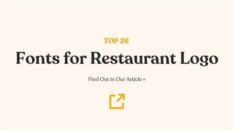 26 Best Fonts For Restaurant Logo That Marinate In Style