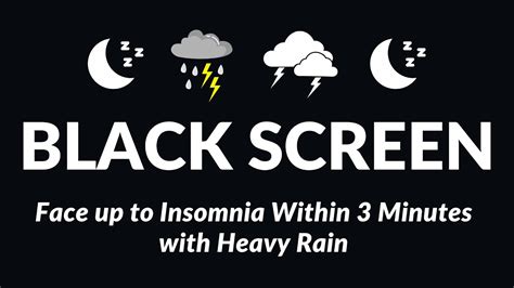 Face Up To Insomnia Within Minutes With Heavy Rain Thunder Sound