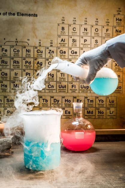 premium photo university chemical lab   experiment
