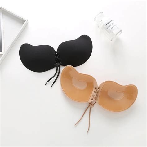 Reusable Women Self Adhesive Strapless Bandage Backless Bra Stick Gel