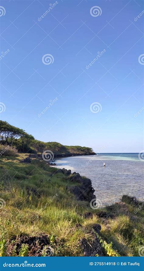 The Sky is Blue and Bright Sunny at Karanji Beach Stock Photo - Image of sunny, blue: 275514918