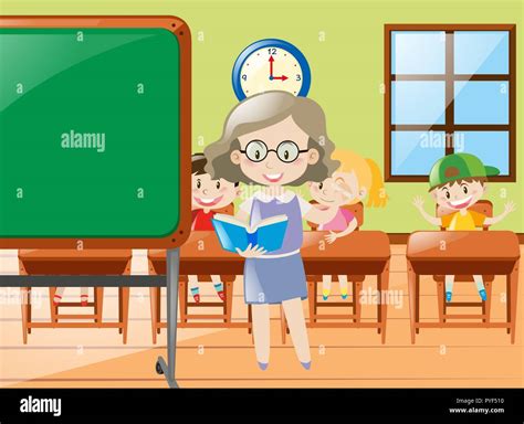 School Teacher Teaching Clipart Animated