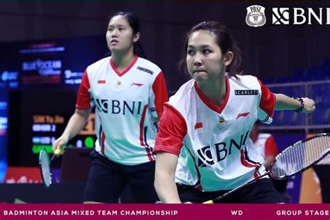 Hasil Indonesia Di Kejuaraan Bulu Tangkis Beregu Campuran Asia 2023