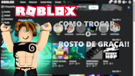 Como trocar o rosto de graça no ROBLOX YouTube