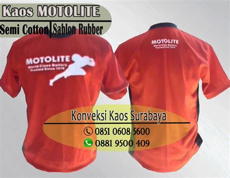 Jual Online Kaos Katun Harga Murah Di Surabaya