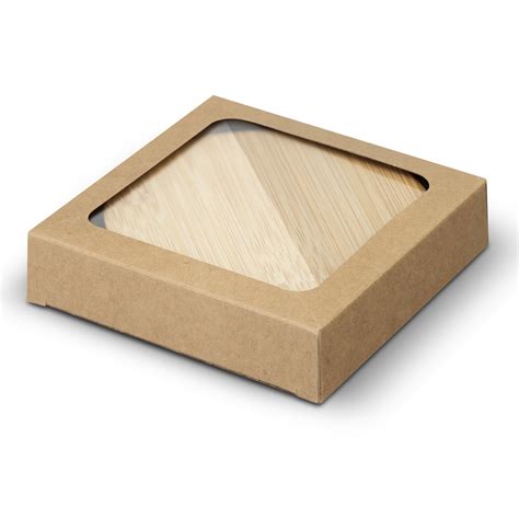 TRENDS Bamboo Bottle Opener Coaster Set Of 2 Round