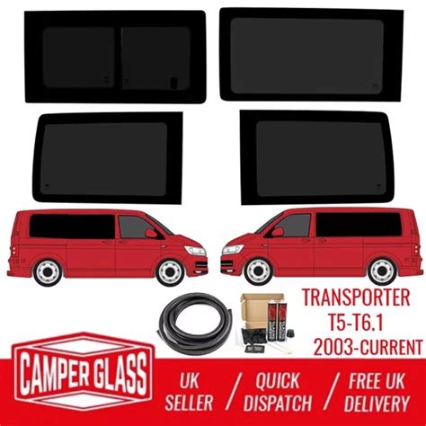 Transporter T5 T61 1x Sliding 3x Fixed Swb Privacy Window Kit 03 Current £36795 Picclick Uk