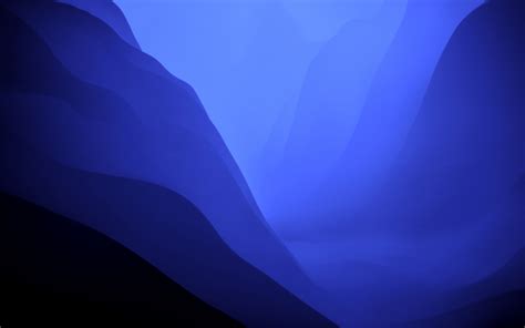 macos monterey wallpaper  blue aesthetic stock dark mode