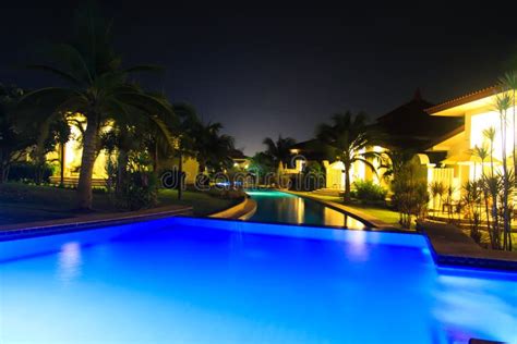 Night View Swimming Pool Picture. Image: 73021824