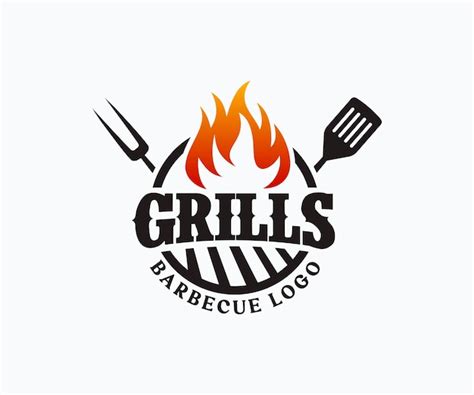 Premium Vector Hot Grill Logo Design Vector Template Bbq Grill Logo