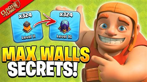 Secrets To Upgrade Walls Fast In Clash Of Clans Tips Tricks To Max