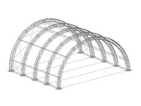 Roof 12x12x6 Arch 41x41x22ft 12x12x6m Aluminum Truss Arched Roof