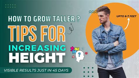 How To Grow Taller Tips To Grow Taller In Just 45 Days With Best Results Height Tips Youtube