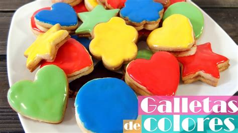 Top Imagen Receta De Galletas Con Glaseado De Colores Abzlocal Mx