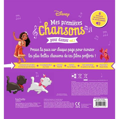 Disney Livre Sonore Mes Premi Res Chansons Pour Danser Tome