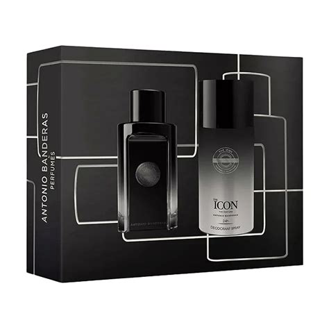 Cofffret Perfume Importado Banderas Kit The Icon Perfume Masculino